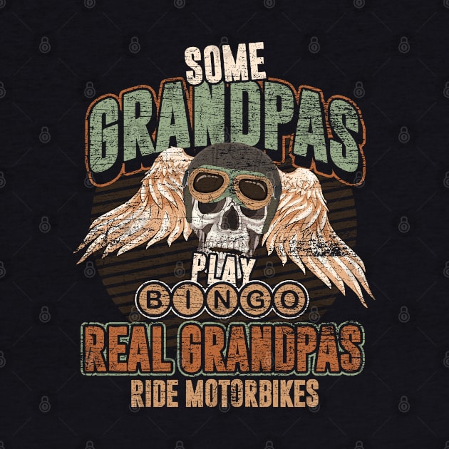 Biking Grandpa Fathers Day Motorbike Funny Biker by ShirtsShirtsndmoreShirts